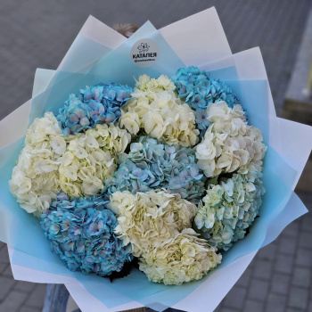 Букет из воздушных гортензий