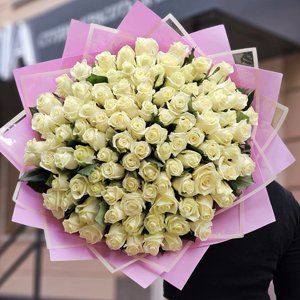 101 белая роза