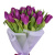 Букет из 15 сиреневых тюльпанов Букет из 15 сиреневых тюльпанов