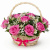 Корзина с розами "Розовое вино" Корзина с розами "Розовое вино"