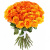 Букет из 51 оранжевой розы Букет из 51 оранжевой розы