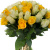 Букет из 55 желтых и белых роз Букет из 55 желтых и белых роз